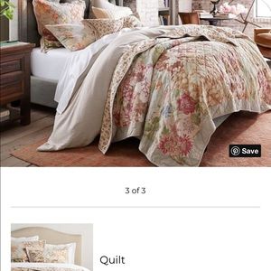 Pottery Barn Carolina Queen Quilt/Euro Shams